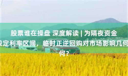 股票谁在操盘 深度解读 | 为隔夜资金设定利率区间，临时正逆回购对市场影响几何？